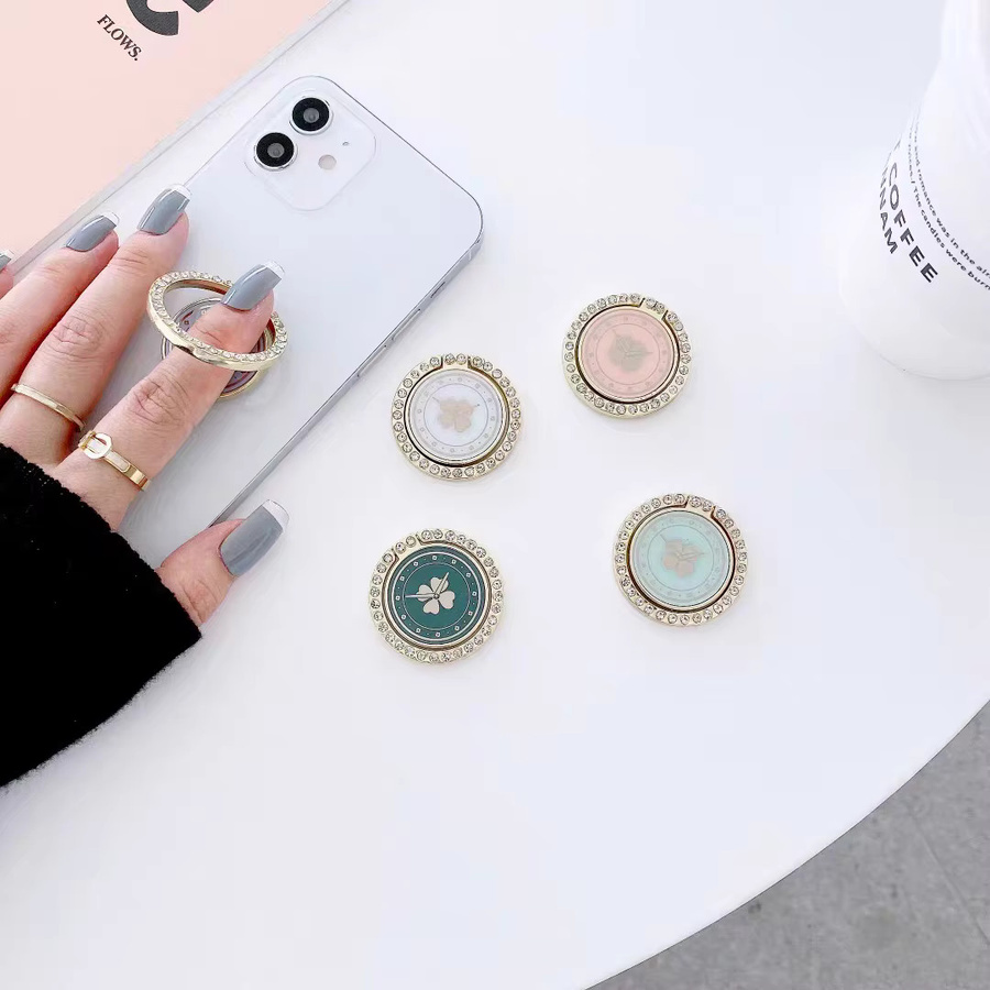 DOLANBIA Handyhalter Fingerring in Grün mit rotierender Schnalle und selbstklebender Befestigung für dein Smartphone - Bild 2