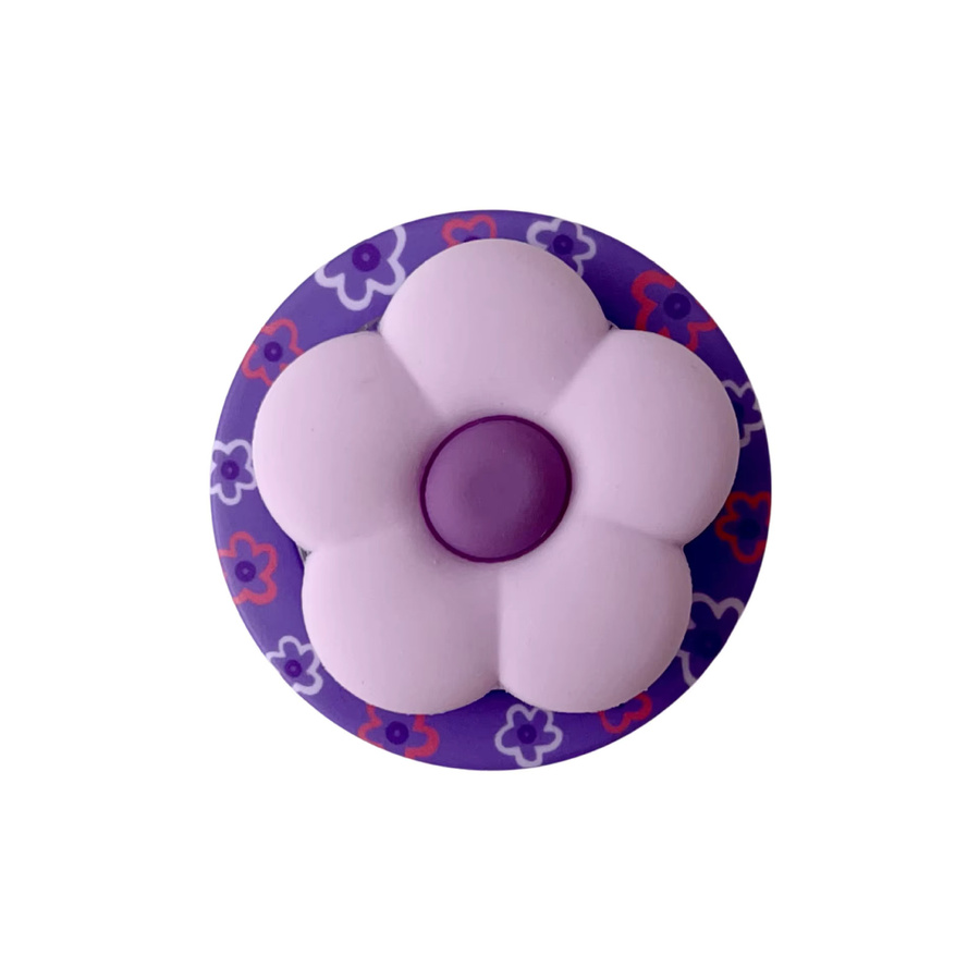 INS Magnetischer 3D-Silikon-Blumen-Handyhalter in Lila für iPhone Samsung und Google als Universal-Ständer und Zubehör - Bild 2