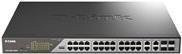 D-Link DSS 200G-28MPP/E Managed Switch mit 24 x 10/100/1000 PoE Ports und 4 x Kombi-SFP Ports in Schwarz - Bild 2