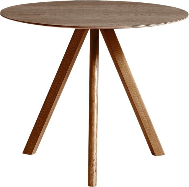 HAY Copenhague Cph20 Esstisch aus Schichtholz in Braun, rund und skandinavisch im Design - Bild 1