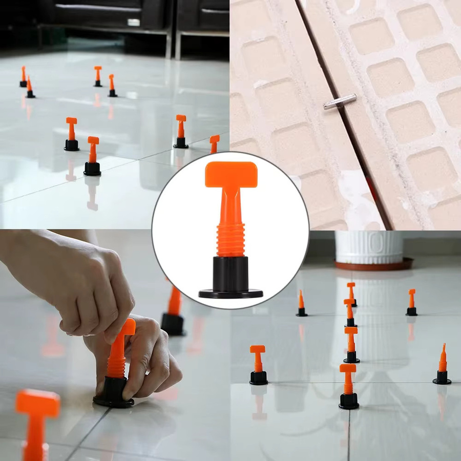 Bauwerk 51-teiliges Bodenfliesen Nivellierung System Kit mit Clips und Spacern für die Verlegung von Porzellan und Keramik sowie zur Wandbefestigung - Bild 5