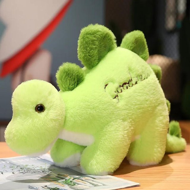 Kidsly Dinosaurier Triceratops Plüschtier, Grün, ab 14 Jahren - Bild 1