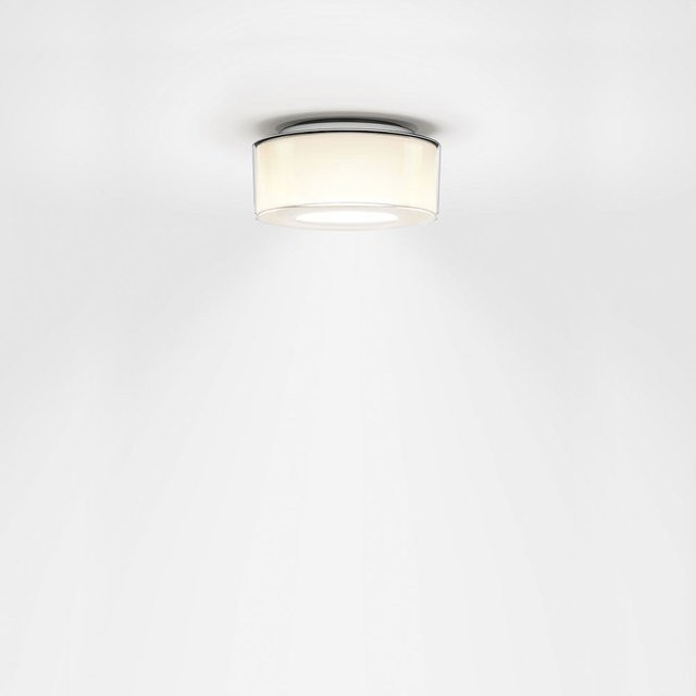 Serien Lighting Curling Ceiling S LED-Deckenleuchte mit transparentem Acrylglasschirm und Chrom-Details, Warmweiß 2700K - Bild 1