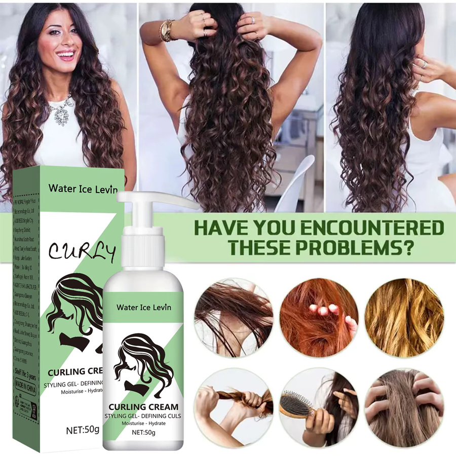 Water Ice Levin Curly Styling Gel, mit Keratin und Biotin, Lockiges Haar - Bild 3