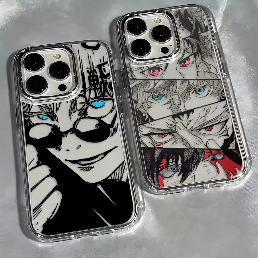 Jujutsu Kaisen Gojo Satoru Handyhülle für iPhone 11 bis iPhone 17 Pro Max, Transparent Clear Soft Cover - Bild 2