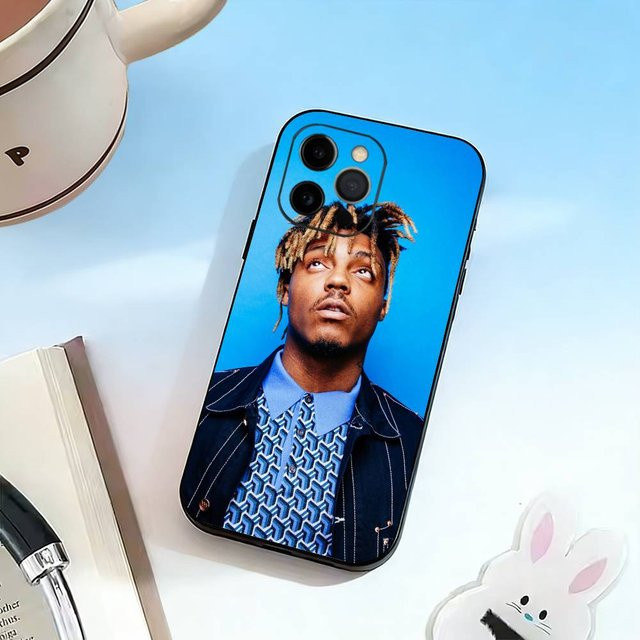 999-Juice WRLD-JW Handyhülle aus weichem Silikon für iPhone 11 bis iPhone 17 Pro Max in Blau - Bild 1
