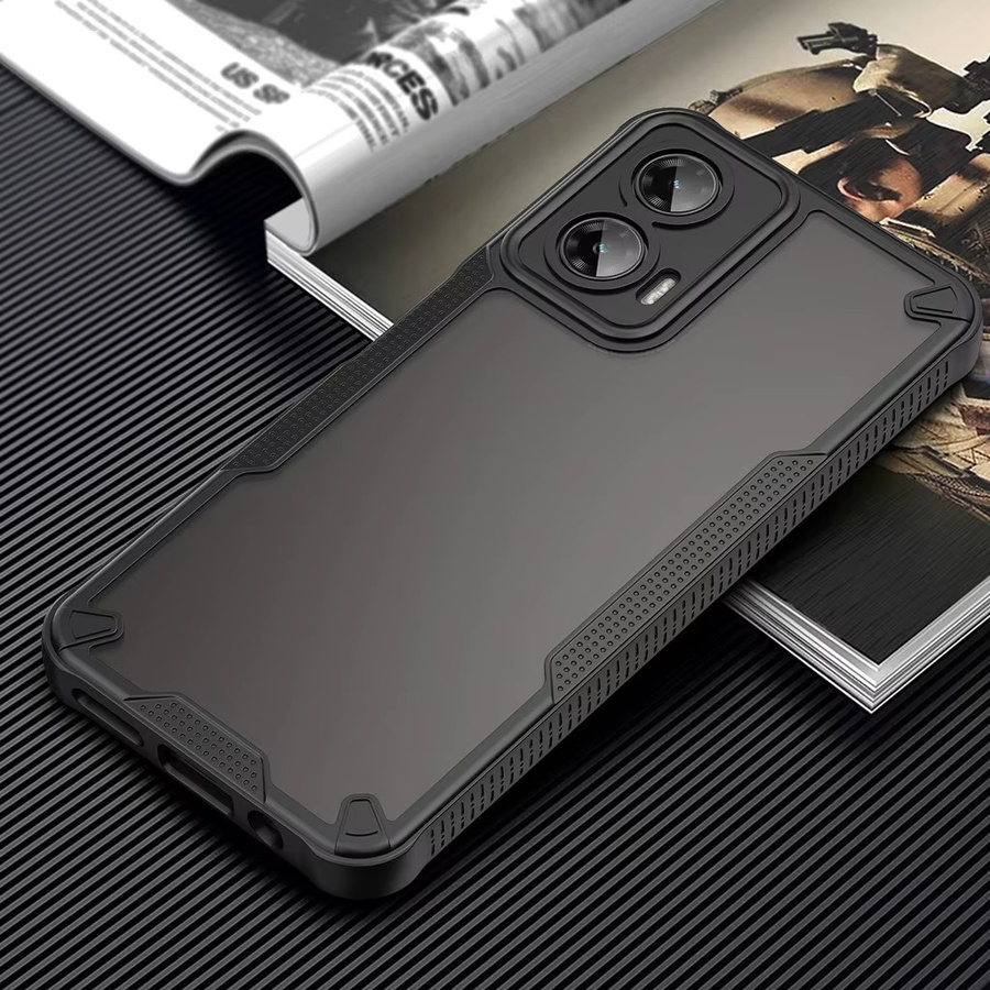 Panbon Matte Hard Case Schutzhülle für Moto G35 G75 G55 in Blau oder Schwarz - Bild 2