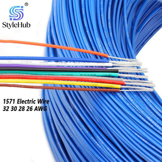 UL1571 Elektrokabel aus verzinntem Kupfer mit PVC-Isolierung für DIY LED-Projekte, erhältlich in Weiß oder Mehrfarbig, AWG 32 30 28 26 - Bild 1