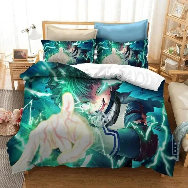 Bettwäsche-Set My Hero Academia Shoto Todoroki mit Bettbezug und Kissenbezug, Mehrfarbig, B/H: 135 x 200 cm - Bild 1