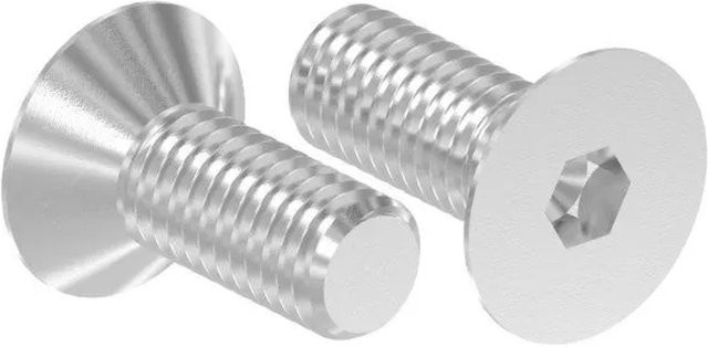 FeNau Senkkopfschraube V2A Edelstahl M8x20 mit Innensechskant ISO 10642 Vollgewinde in Silber - Bild 1