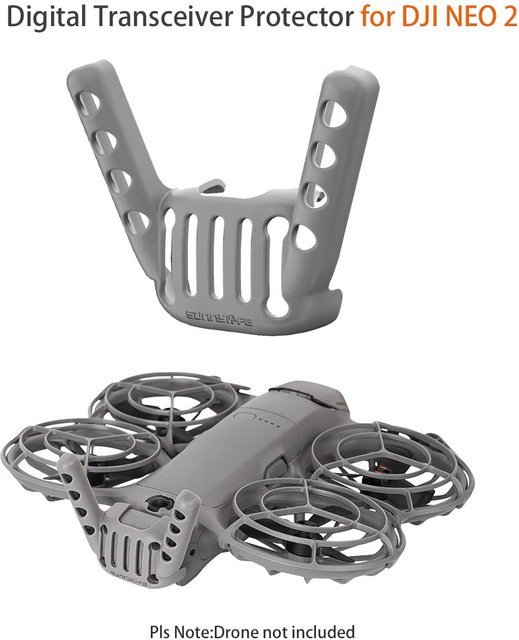 DJI Neo 2 Antennenschutz Digitaler Transceiver-Schutz Crashsichere Heckabdeckung in Grau - Bild 1