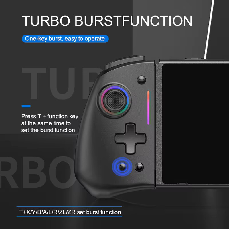 Bluetooth Gaming Controller für Nintendo Switch, OLED und Lite in Schwarz oder Weiß - Bild 2