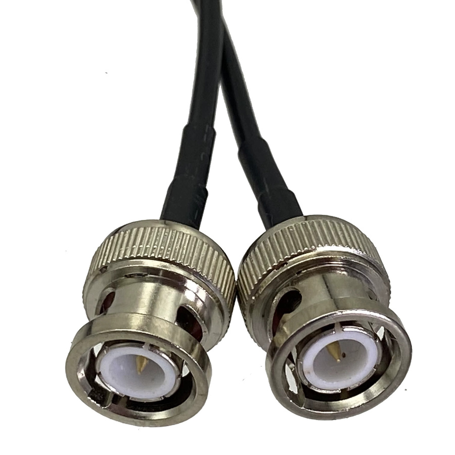 3,5 mm Stereo TRS auf Dual-BNC Kameramonitor RG174-Kabel, Länge: 3,05 m - Bild 2