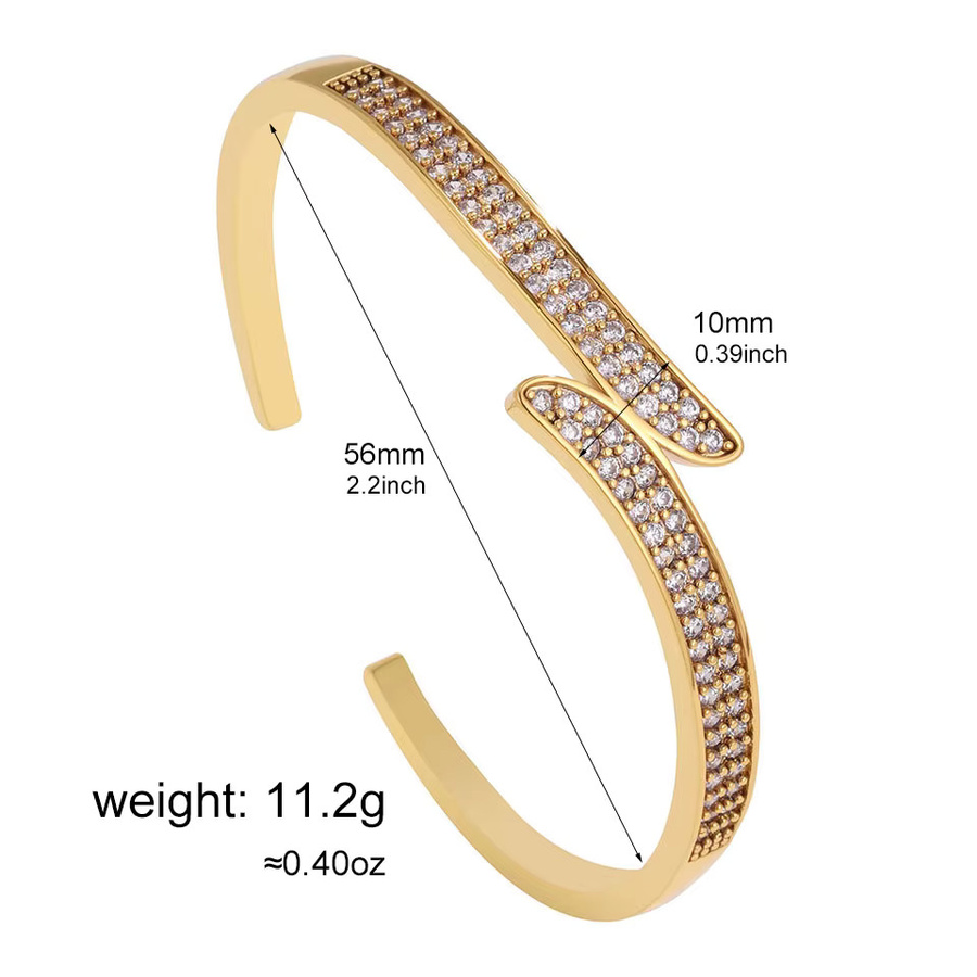 ZAKOL Armband, 18 Karat vergoldet, Zirkon, Damen - Bild 4