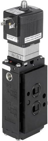 Bürkert Pneumatikventil 6519 296478 in Schwarz mit max. 8 bar - Bild 1