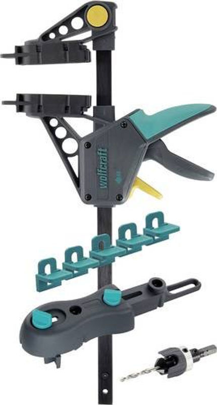 Wolfcraft Terrassenbau-Set 6988000 aus Kunststoff in Schwarz und Türkis - Bild 4