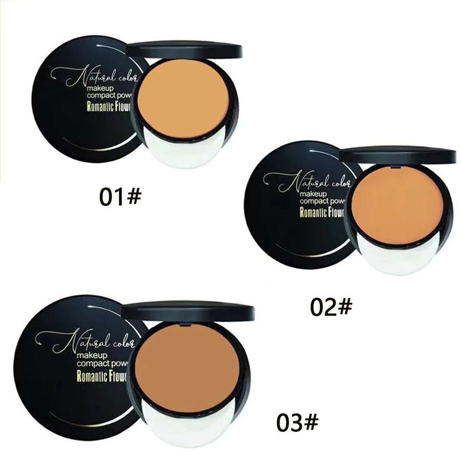 Romantic Flower Foundation Bronzer Puder Set, Dunkle Haut - Bild 5