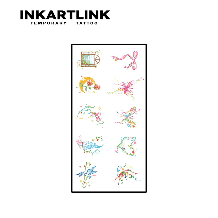 INKARTLINK Temporäre Tattoo Aufkleber, Wasserdicht - Bild 3