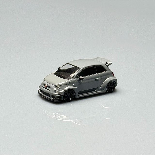Linyi toy car Minigt 1/64 Lb-Works X Abas Works Abarth 595, Modellauto, Dunkelgrau, ab 14 Jahren - Bild 1