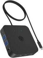 ICY BOX Dockingstation IB-DK4090-C in Schwarz mit USB-C, HDMI 4K UHD, Ethernet/LAN, USB-A und 3,5 mm Klinke - Bild 1