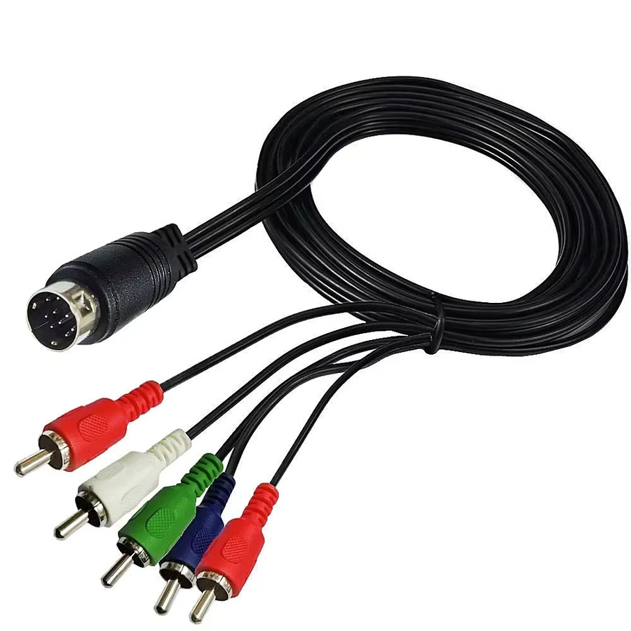 BSN Mini-DIN 10-poliges auf RCA Audio- und Video-Kabel für Fernseher und Empfänger, Länge: 1,8 m - Bild 4