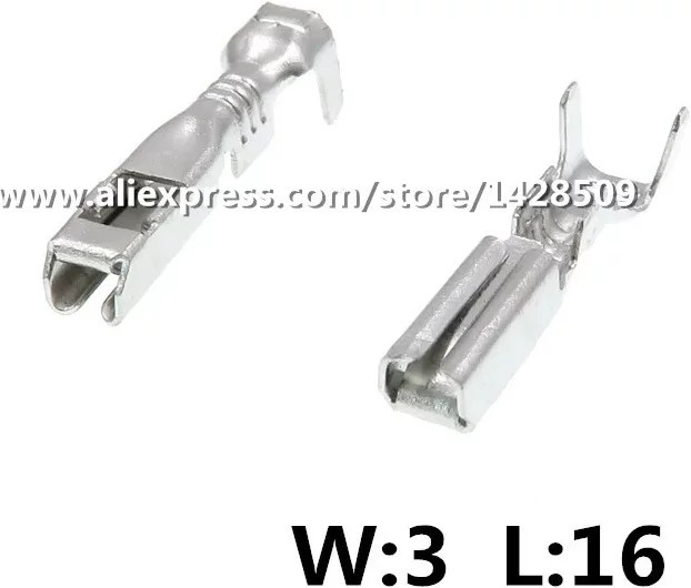 DJ621-G2x0.6A Automobil-Steckverbinder-Pins Weibliche Auto-Crimpklemme 2.0 Serie in Silber - Bild 1