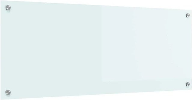 vidaXL Küchenrückwand aus gehärtetem Glas in Weiß, B: 100 cm, H: 40 cm - Bild 1