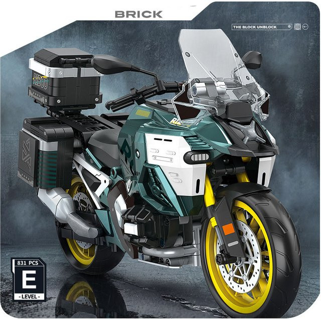 Xturboman Motorrad R1300GS ADV, Baustein-Modell, 1:8 Maßstab - Bild 1