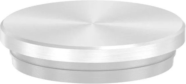 FeNau Einsteckkappe aus Edelstahl V2A in Silber für Rohr Ø 33,7 mm, flach zum Einschlagen - Bild 1