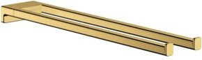 Hansgrohe Handtuchhalter AddStoris Wandmontage, 2er-Set, Gold poliert, Breite: 44,5 cm - Bild 1