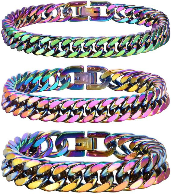 mprainbow Armband Edelstahl, Bunt, Herren - Bild 1