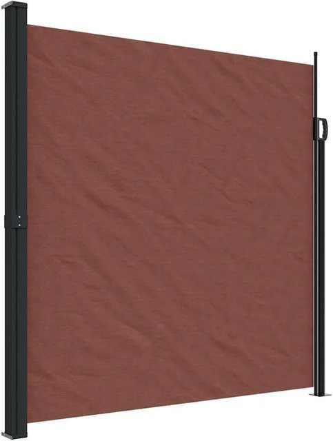 vidaXL Seitenmarkise ausziehbar Braun B: 600 cm, H: 200 cm - Bild 1