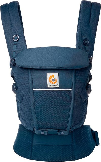 Ergobaby Adapt SoftFlex Babytrage in Blau mit reflektierenden Elementen - Bild 1