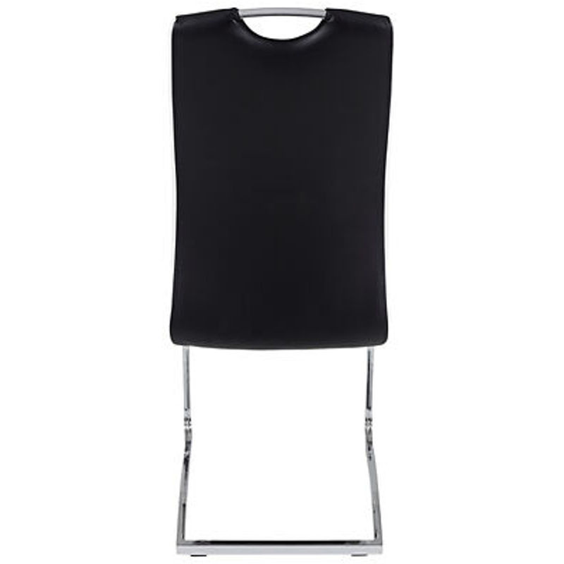 Freischwinger Tabea 2er Set von Hela in Schwarz und Weiß aus Kunstleder mit verchromtem Metallgestell B/H/T: 43 x 99 x 61 cm - Bild 3