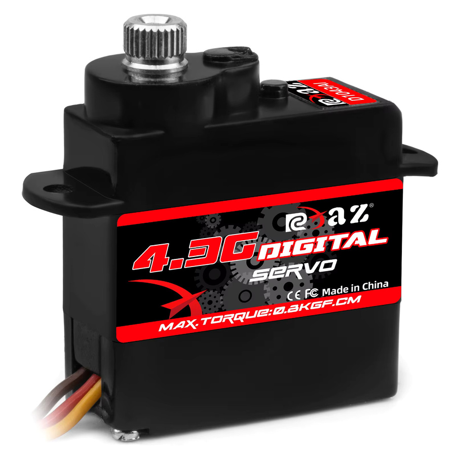 RCXAZ Micro Digital Servo, Metallgetriebe, 180° Drehen - Bild 3