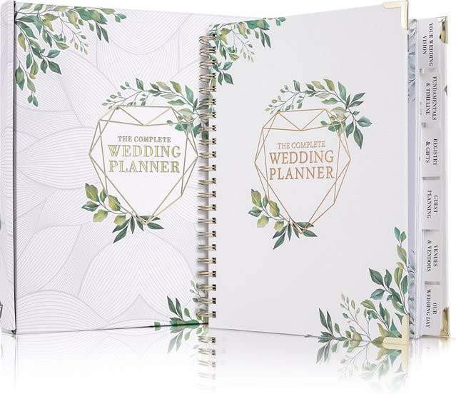 Hochzeit Gästebuch in minimalistischem Stil mit Hardcover und weißem Papier für dein DIY Album - Bild 1