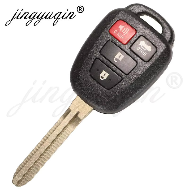 Jingyuqin HYQ12BDP Auto Fernbedienung Schlüssel mit H-Chip für Toyota Tacoma, RAV4, Kluger und Highlander, 314 MHz, Schwarz - Bild 2