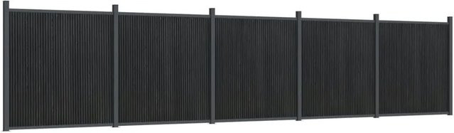 vidaXL Zaunelement aus WPC und Aluminium in Grau, B/H: 872 x 186 cm - Bild 1