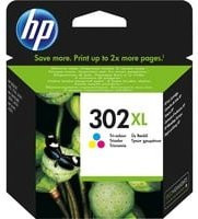 HP Dreifarbige Tintenpatrone Nr. 302XL (F6U67AE) für OfficeJet 3830, Cyan, Magenta, Gelb - Bild 1
