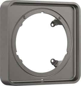 Hansgrohe Verlängerungsrosette 22mm in Brushed Black Chrome, B/B: 17 x 17 cm - Bild 1