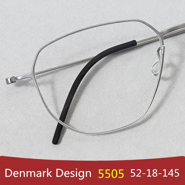 TUTU 5505 Korrektionsbrille, quadratisch, Vollrand, Titan, Silber, Herren - Bild 1