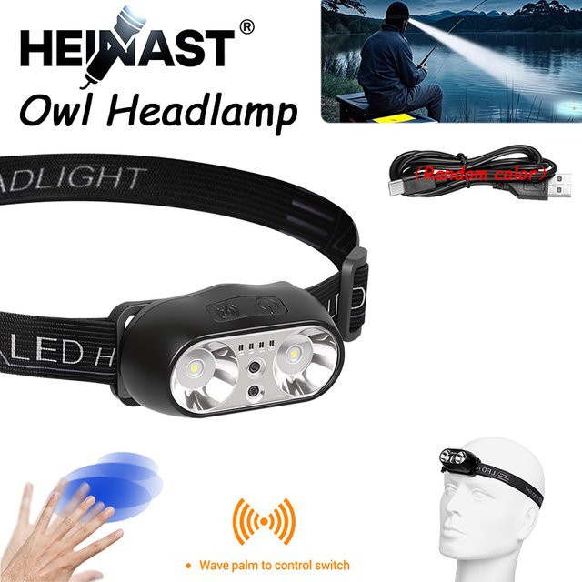 Heinast Mini-LED-COB-Scheinwerfer in Schwarz mit 3 Lichtmodi und wiederaufladbarem Akku für Camping, Garten und Nachtarbeit - Bild 1