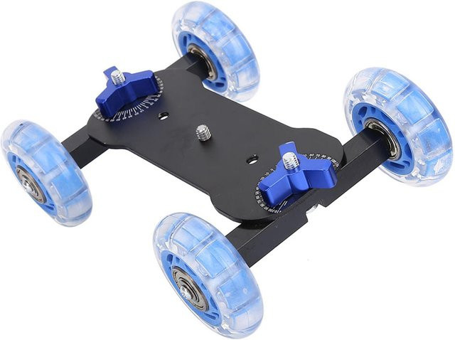 Shoemst Mini Desktop Slider Dolly Track für DSLR-Kameras und Camcorder, Grau - Bild 1