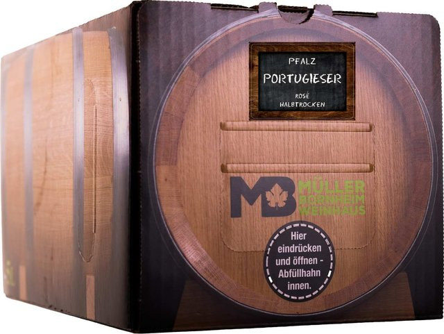 Weinhaus Müller Bornheim, Portugieser, Roséwein, halbtrocken, 5 l - Bild 1