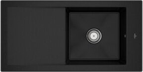 Villeroy & Boch Spüle Timeline in Schwarz mit CeramicPlus Beschichtung, Breite: 60 cm - Bild 1