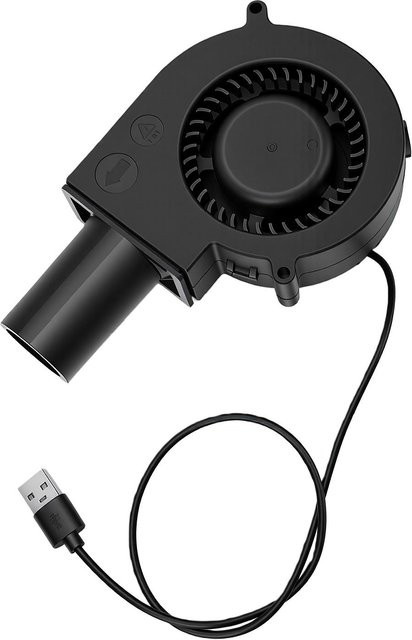 GoolRC Tragbares USB-Gebläse in Schwarz mit hoher Geschwindigkeit und geräuscharmem Zentrifugal-Motor für Camping und Outdoor-Aktivitäten - Bild 1
