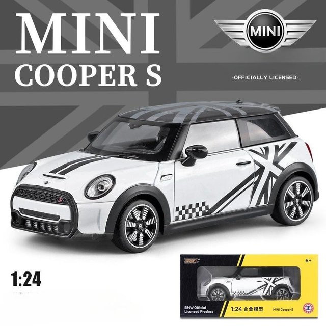 Linyi toy car Mini Cooper, Modellauto, 1:24, mit Licht und Ton, ab 14 Jahren - Bild 1