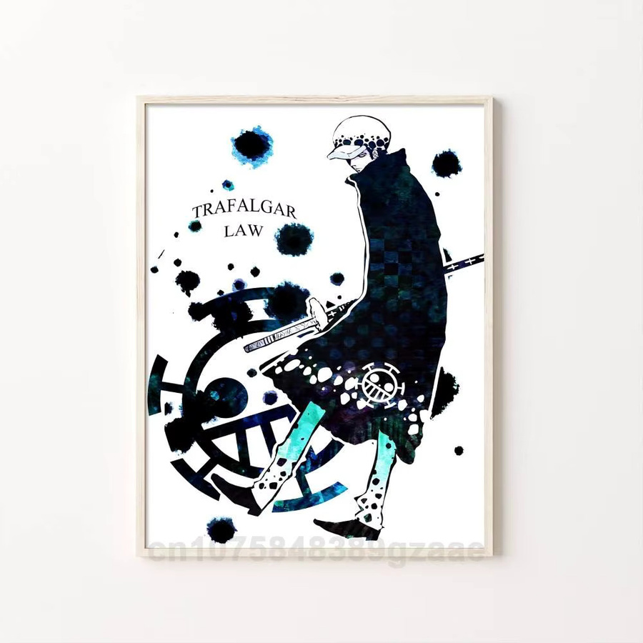 One Piece Trafalgar D. Water Law Poster HD-Druck Vintage Wandkunst Dekoration Multicolor - Bild 7
