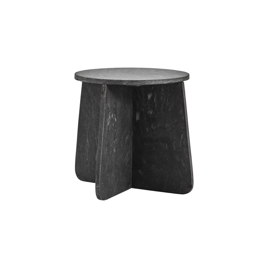 House Doctor Beistelltisch Marb in Grau aus Marmar, modern, B/T/H: 40 x 48 x 48 cm - Bild 1