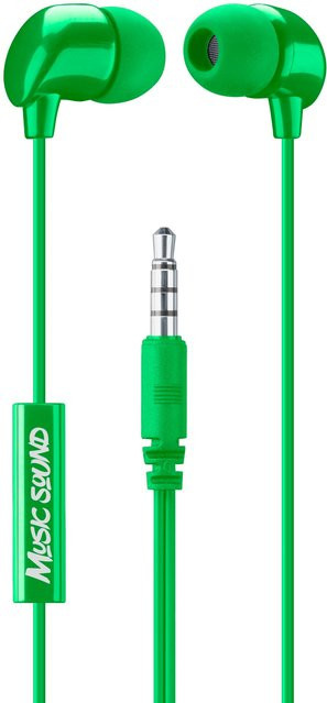 CellularLine Music & Sound In-Ear Earphones Green mit 3,5 mm Klinkenanschluss - Bild 1